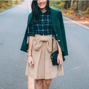 Beautiful Vintage J.Crew schoolboy Wool Blend Blazer Green size 6 Women's Classy